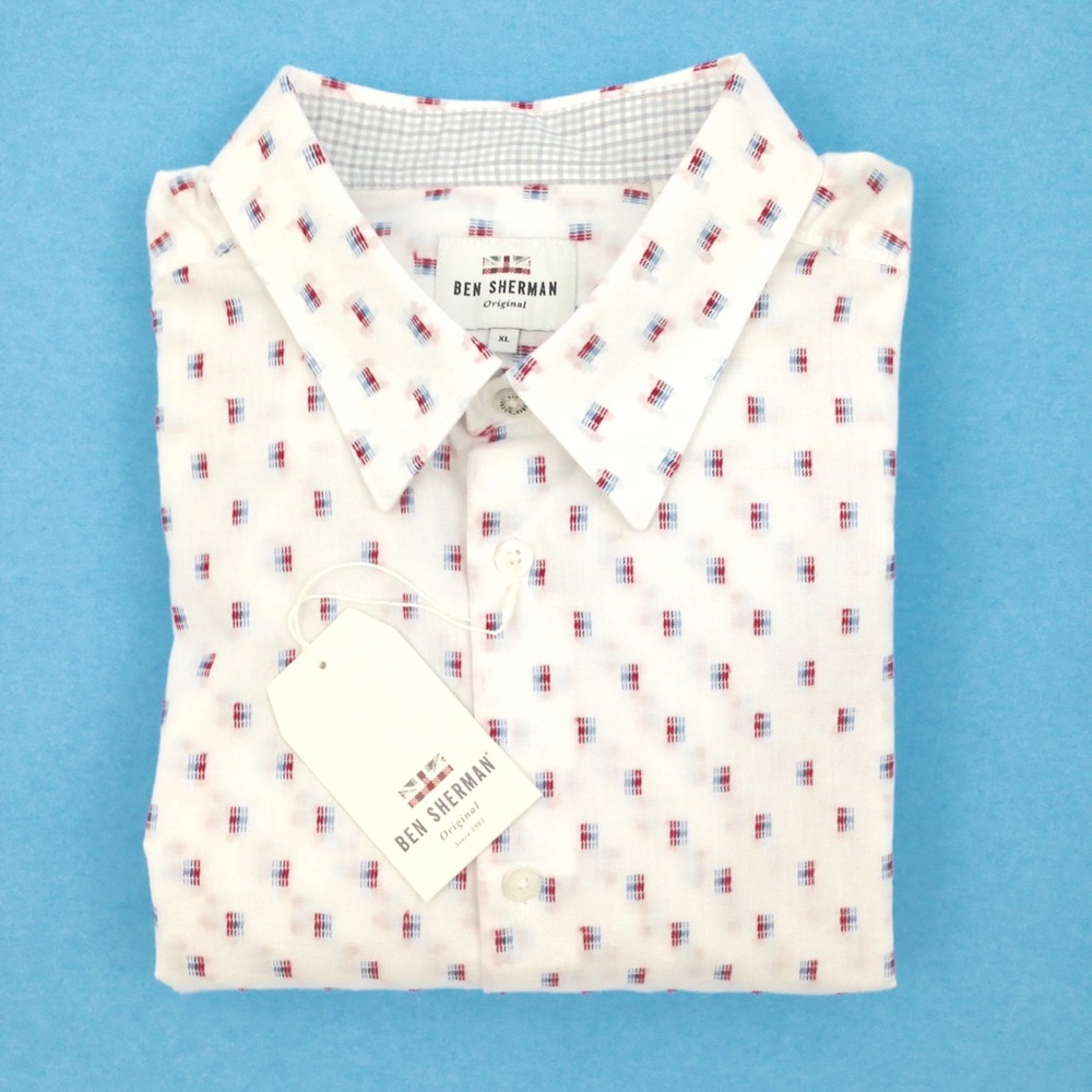 Ben Sherman Clipped Stripe Long Sleeve Shirt XL